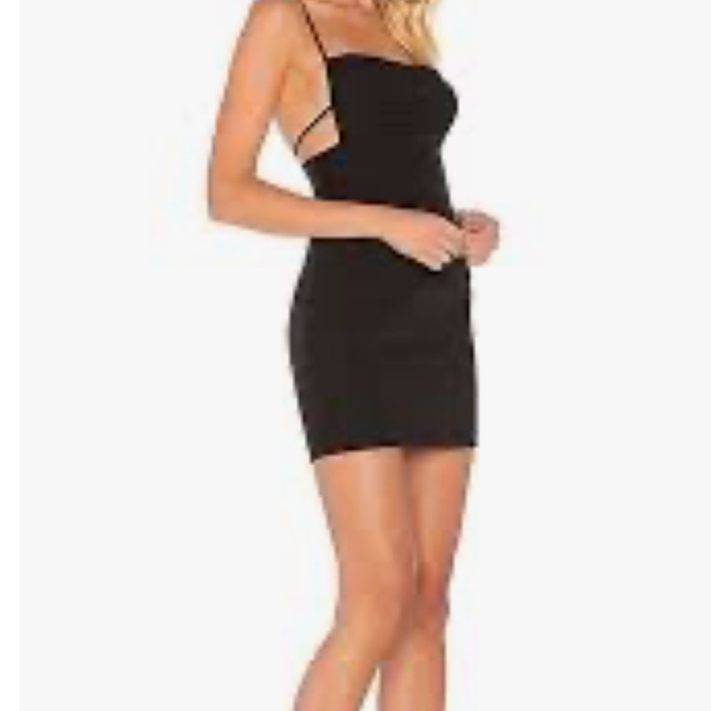Majorelle Black Mini Dress - Medium